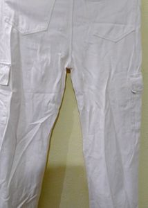 White Cargo Jeans