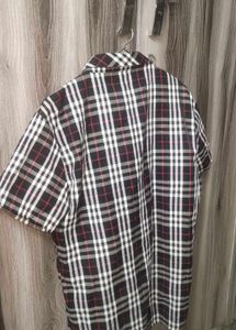 Black Check Half Sleeve Shirt Unisex
