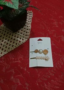 Pearl & Rhinestone Hair Clip Set