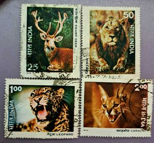 1976 - Vintage India Wildlife Stamp Collection