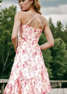 2 X Shein Party Asymmetrical Hem Strappy Sleeves F