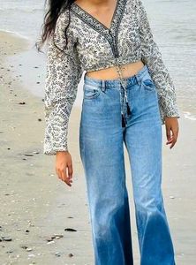 Floral Print Crop Top