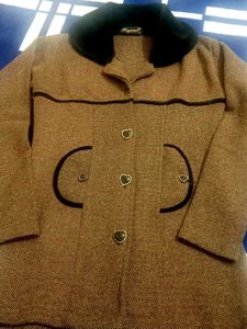 women's Brown Woolen Coat