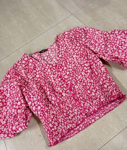 Floral Pink Top