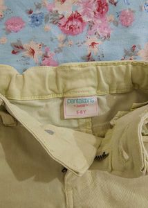 Yellow Solid Shorts (Size 5 to 6 Year)