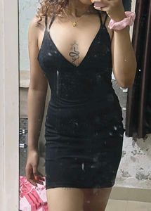 Black Bodycon Backless Dress