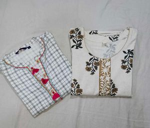 Floral Print Kurtas