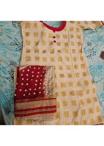 Bandhni Beautiful Kurta+Duppatta