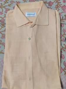 Cotton Linen Half Sleeves Shirt For Men (Xxl)