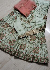 Girls And Women Crop Top With Lehenga