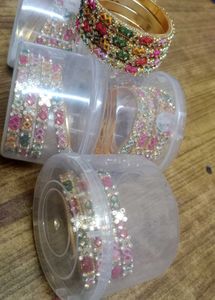 Colorful Beaded Bangle Set