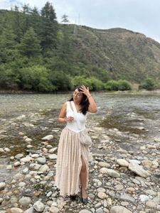 Checkered Midi Dress