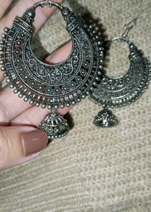 OxidisedJhumka Earrings