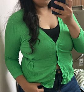Green Cardigan