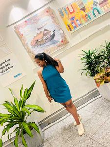 Stylish Blue Mini Dress