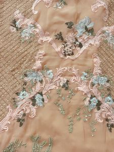Peach Pearl Embellished Pakistani Suit