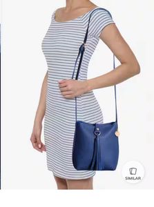 Lino Perros Navy Blue Sling Bag