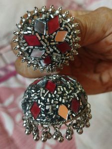 COLOURFUL MIRROR JHUMKA