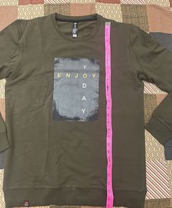 Olive Green &#39;Enjoy Today&#39; Sweatshirt