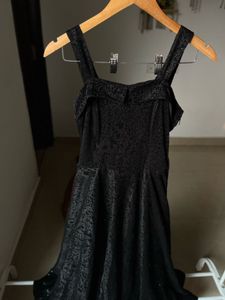 JACQUARD CORSET BUSTIER  MIDI DRESS