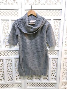 Chunky Knit Grey Jumper By Jennyfer (B)