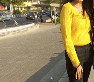 Ribbed Mustard Yellow Sweater