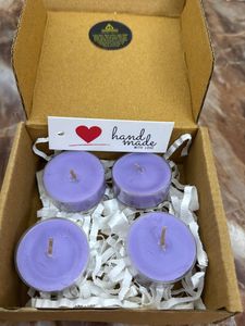 Tealight Lavender Scented Candle -4pcs