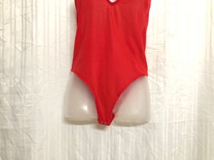 Forever 21 Red Sleeveless Jumpsuit