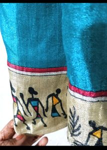||Printed Border Saree || Sea Green Colour