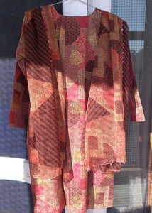 Stitched Salwar Suit Set With Dupatta
