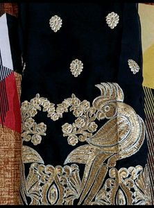 💥Madhuri Dixit Black Jari Saree