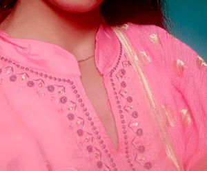 Pink Kurti Sets With Duppta