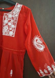 Red Short Kurti (M)