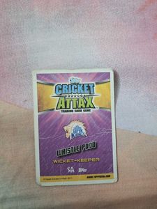 MS Dhoni Limited Edition Card