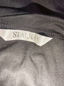 Black Tie-Front Crop Top