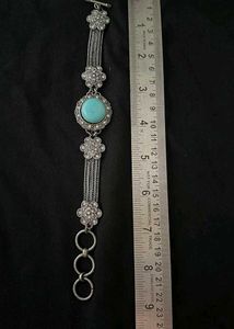 Turquoise silver Stone Bracelet
