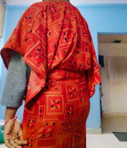 A Beautiful Orange Long Shrug