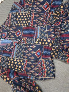 Crop  Cord Set With Pant