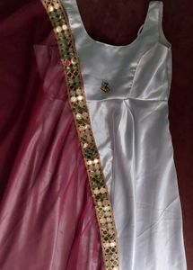 White Anarkali Dress All Size Available
