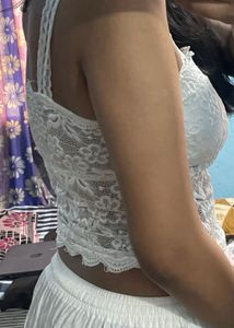 Very Pretty White Crop Top