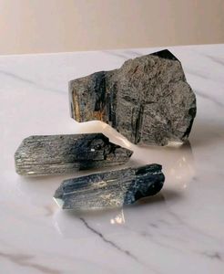 3 Piece Black Tourmaline Raw Crystal