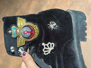 Truffle Collection Black Derby Boots 39 Euro