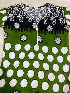 Green &amp; Black Kurti