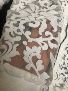 Vero Moda White Organza Bomber Jacket