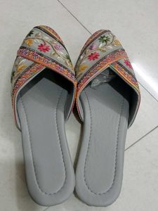 Embroidered Flats &amp; Sandals