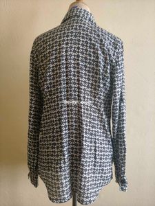 Patterned Long Sleeve Button-Down
