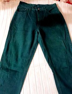 Vintage Green Jeans - Unique Style!