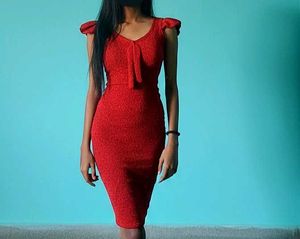 Red Bodycon Party Dress
