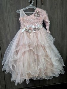 Elegant Pink Tulle Party Dress