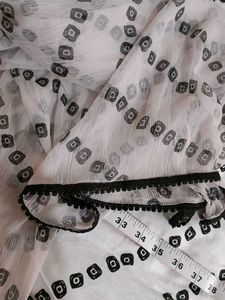 White Printed Kurta Set